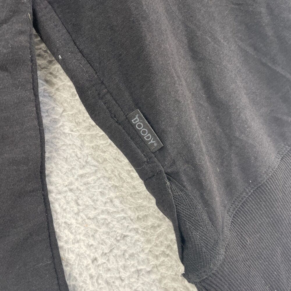 Boody Womens Top Sweater Bamboo Organic Cotton Active Weekend Crew Black Sz M - Picture 5 of 9